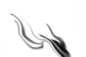 黑色水墨笔画， 水中墨，水墨意境，烟雾
