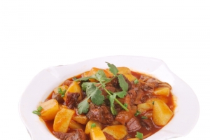 产品实物特色土豆烧牛肉