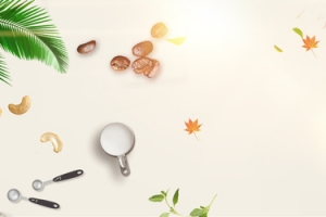 五谷杂粮文艺小清新米色banner