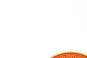 红色中国风圆形条幅中秋