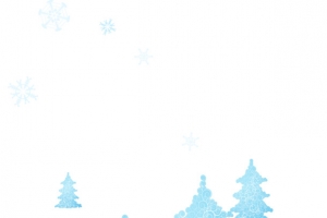 矢量雪景圣诞树元素