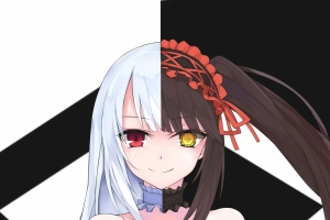 时崎狂三X迷之少女 约会大作战 4k手机壁纸竖屏