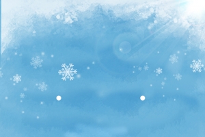 冬天雪花温暖白色雪景背景