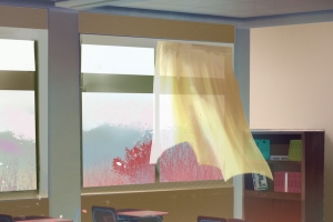 插画风格开学季海报