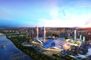 武汉国博城市高清绚丽背景