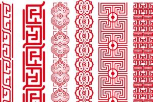 中国风创意花纹古典中式边框元素