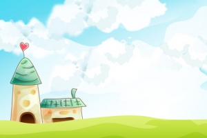 淡雅可爱手绘卡通banner