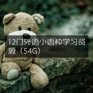 12门小语种学习资源大放送（54G高清资料）