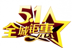 51钜惠促销艺术字
