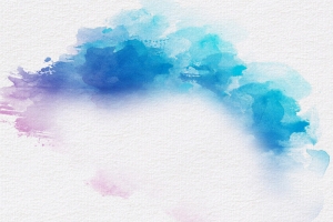 冬季上新蓝色泼墨PSD分层banner