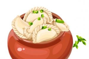 在罐子里面的饺子
