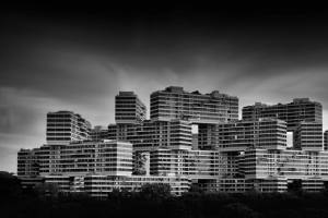 建筑 建筑 黑白 4k壁纸 3840x2160