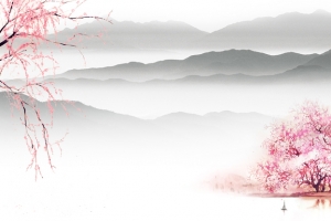 梦幻桃花坞背景