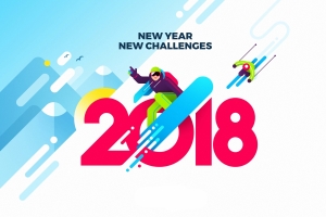 2018新年滑雪运动壁纸