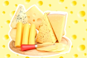浓情芝士卡通美食黄色banner