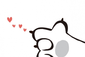 可爱比心猫爪