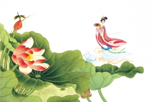水墨荷花