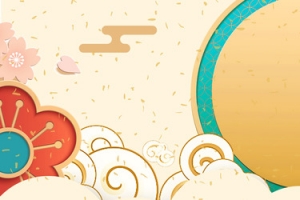 元宵节清新电商淘宝banner背景