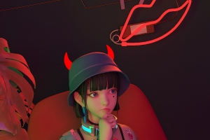 集原美 帽子 牛角 红色沙发 4k手机壁纸竖屏动漫2160x3840