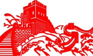 中国式剪纸长城