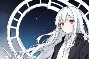 女孩 风衣 衬衫 星星 动漫 4k壁纸 3840x2160