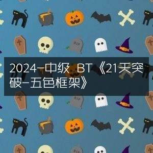 2024中级BT课程，《21天五色框架突破法》