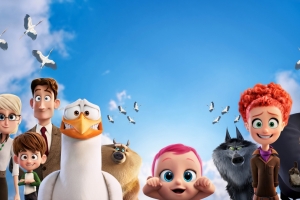 逗鸟外传：萌宝满天飞 Storks 4K高清壁纸