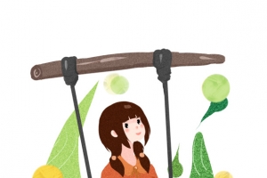清明节女孩几丝