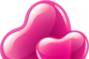 粉色爱心气球情人节元素