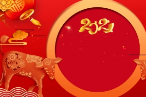 2021牛年新春背景图