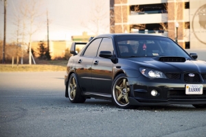  subaru wrx subaru 汽车 黑色 4k壁纸 3840x2160
