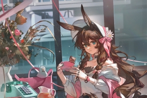 明日方舟阿米娅 兔女郎 4k手机高清壁纸