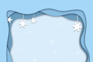 剪纸风格雪地背景 jpg.