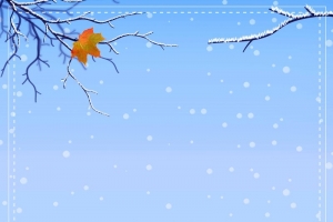 大雪节气创意海报