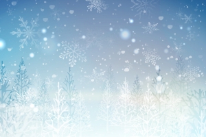 蓝色冰雪圣诞树背景素材