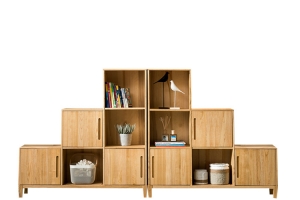 实木组合储物柜素材