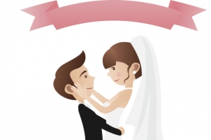 抱起新娘的新郎