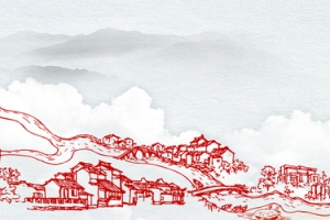 淘宝八一建军节中国风手绘海报背景