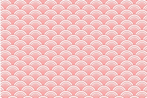 卡通新年红色底纹矢量图