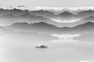 水墨群山海报banner