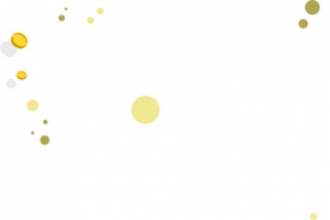 黄色卡通圆形气泡