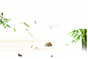 端午节 海报元素 竹子 粽子 树叶