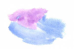 水蓝色漂浮云彩水彩云彩