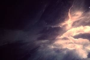 神秘星云3440x1440壁纸