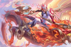 王者荣耀龙年限定皮肤 孙策-淬吴钩皮肤超清无水印海报8K壁纸