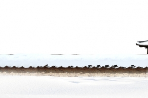 下雪围墙免抠素材