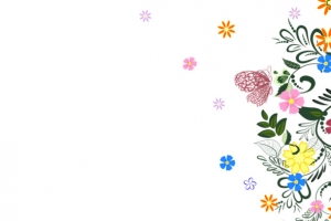 3.8女神节植物装饰图案