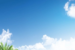 清新海南旅游宣传海报背景psd