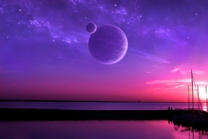 山水自然星空壁纸