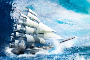 企业商务蓝色海报背景banner